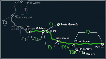 Direttrice Termini-Pantano. Riqualificazione Via Casilina.